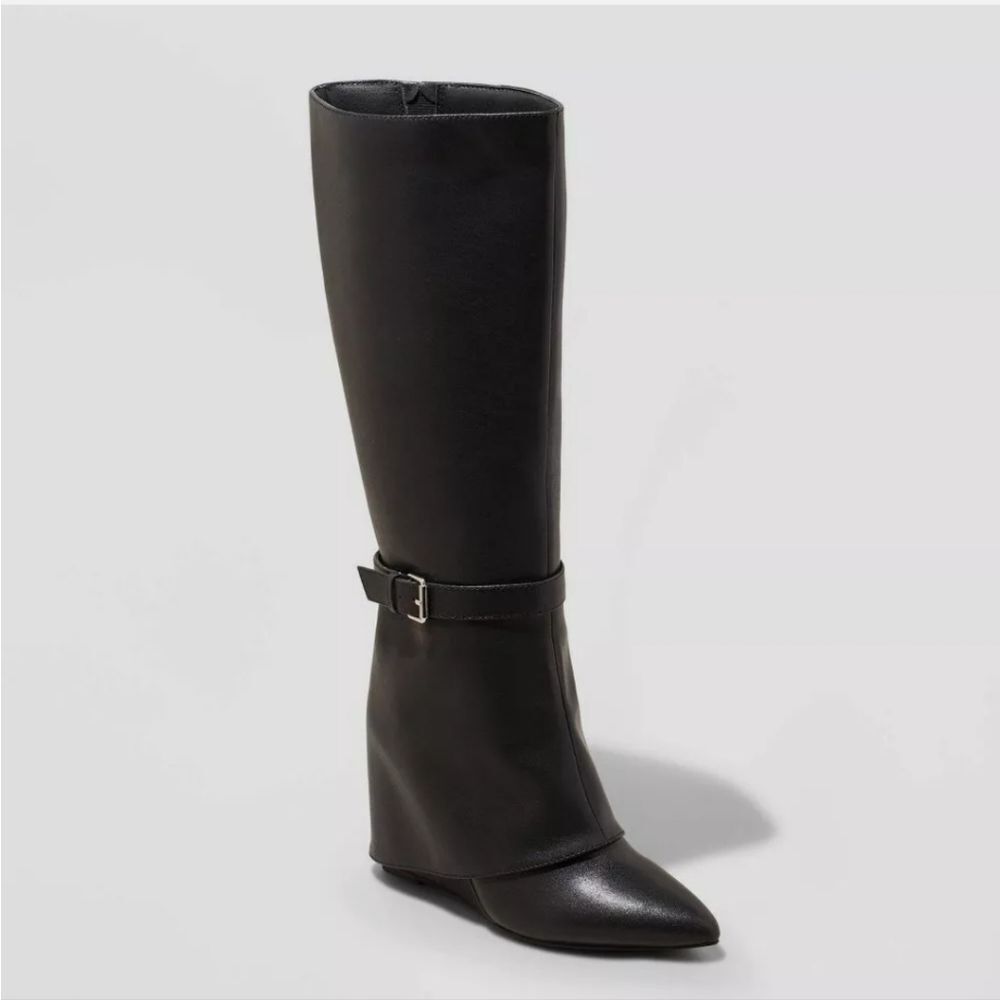 a new day Black Heeled Boots